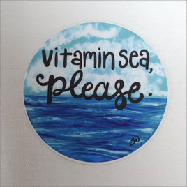 Vitamin Sea Please Weather Resistant Sticker