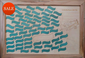 "Come Fly Away" puzzle wedding guest book!