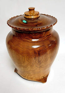 Hand Turned Butternut Cremation Urn