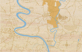 Antietam Creek Potomac River MD - laser cut wood map
