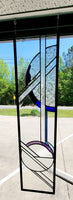 Contemporary Rectangle Stained Glass Art