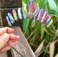Tiara - Crystal Quartz Electroplated