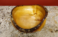 Hand Turned Bowl - Natural Edge - Maple Wood