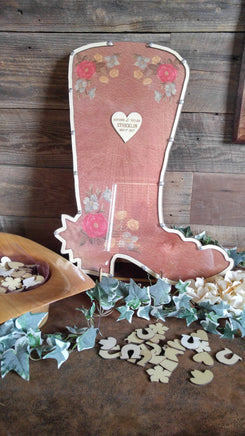Western Boot Guest Book