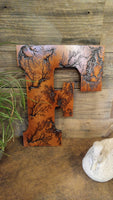 Wooden Lichtenberg Letter A