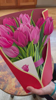 Pink Tulips Paper Flower Bouquet