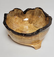 Hand Turned - Live Edge - Maple Bowl #2050