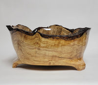 Hand Turned - Live Edge - Maple Bowl #2050