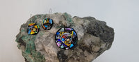 Multi-colored Dichroic Glass Jewelry Set