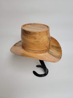 Maple Cowboy Hat - Rare Wood Turned Men's Headwear #275