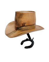 Maple Cowboy Hat - Rare Wood Turned Men's Headwear #275