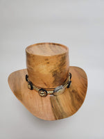 Maple Cowboy Hat - Rare Wood Turned Men's Headwear #275