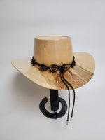 Maple Outback Hat - Rare Wood Turned Men's Headwear #402