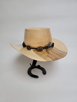 Maple Outback Hat - Rare Wood Turned Men's Headwear #402