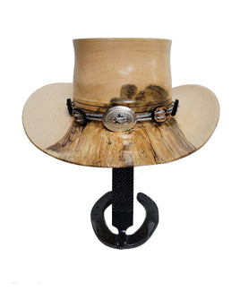Maple Outback Hat - Rare Wood Turned Men's Headwear #404