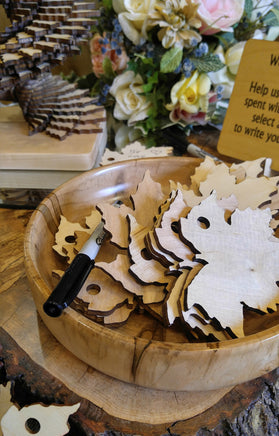 Natural Fall Leaves Memory Sculpture