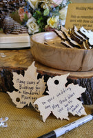 Natural Fall Leaves Memory Sculpture