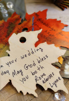 Colorful Fall Leaves Memory Sculpture