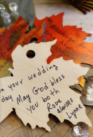 Colorful Fall Leaves Memory Sculpture