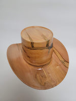 Ambrosia Maple Cowboy Hat - Rare Wood Turned Men's Headwear