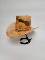 Ambrosia Maple Cowboy Hat - Rare Wood Turned Men's Headwear