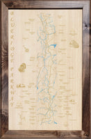 Blue Ridge Parkway - Laser Cut Wood Map