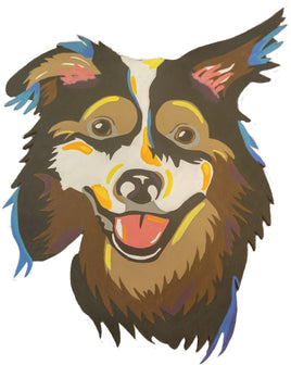 Border Collie-DIY Pop Art Paint Kit - Personal Handcrafted Displays