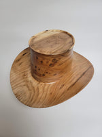 Butternut Cowboy Hat - Rare Wood Turned Men's Headwear