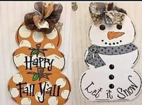 Pumpkin & Snowman