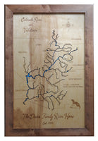 Colorado River and its Tributaries - Laser Cut Wood Map