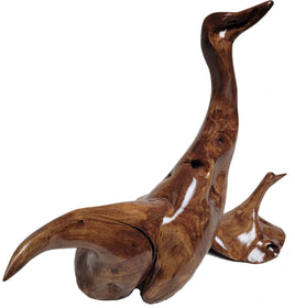 Ducks Driftwood Sculpture by Jane Cherry