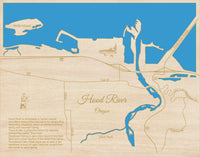 Hood River, Oregon - Wood Map