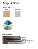 Williamstown Lake, Kentucky - Laser Cut Wood Map