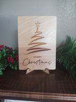 Merry Christmas with Tree Greeting Card
