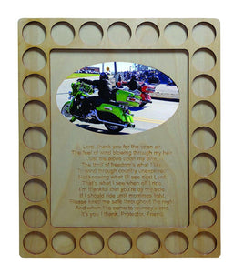 Biker’s Prayer Plaque and Poker Chip Holder