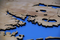 Outer Banks, North Carolina - Horizontal - laser cut wood map