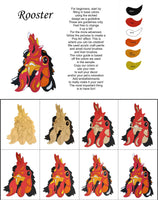 Rooster - Farm Animals - DIY Paint Your Own "Pop Art" Pet Kit