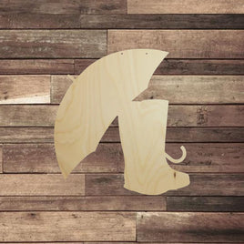 Rain Boots & Umbrella