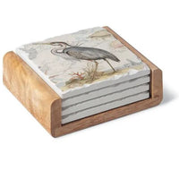 Shoreline Blue Heron Coaster Set