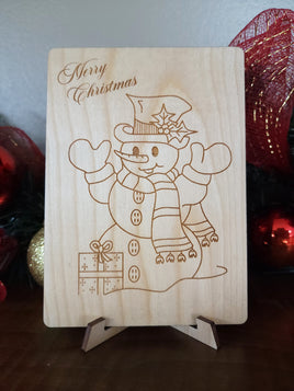 Snowman Greeting Card