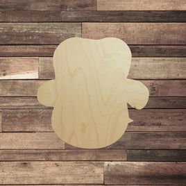 Snowman Head with Rounded Hat