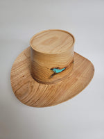 Willow Oak Cowboy Hat - Rare Wood Turned Men's Headwear