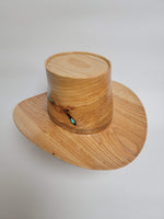 Willow Oak Cowboy Hat - Rare Wood Turned Men's Headwear