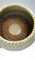 Pine Needle Bowl with Gold Medallion