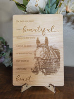 Felt By Heart Horse Greeting Card