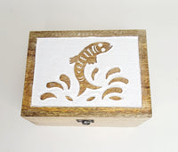 Aqua Inspired Fish Trinket Box