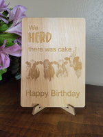 Herd Cake Birthday Card