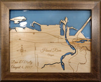 Custom Map with added epoxy resin
