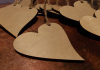 Wooden Heart Tags