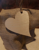 Wooden Heart Tags